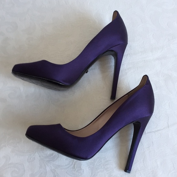Jerome C. Rousseau satin Aizza Pump in violet - Picture 3 of 9
